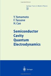 book Semiconductor cavity quantum electrodynamics