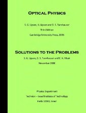 book Solutions to Optical physics 3ed