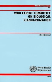 book WHO Expert Committee on Biological Standardization 