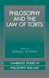 book Philosophy and the Law of Torts