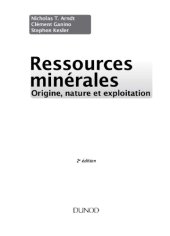 book Ressources minérales - 2e éd. - Cours et exercices corrigés