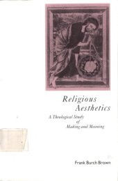 book Religious aesthetics: A theological study of making and meaning