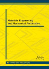 book Materials Engineering and Mechanical Automation: Selected, Peer Reviewed Papers from the 2013 International Conference on Materials Engineering and ... 1-2, 201