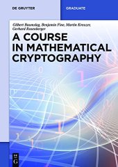 book A Course in Mathematical Cryptography