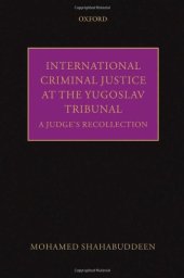 book International Criminal Justice at the Yugoslav Tribunal: The Judicial Experience