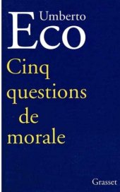 book Cinq questions de morale