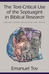 book The Text-Critical Use of the Septuagint in Biblical Research