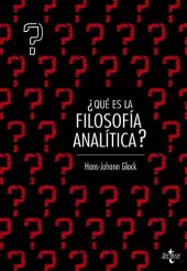 book ¿Qué es filosofía analítica?