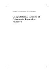 book Computational Aspects of Polynomial Identities, Volume I [2nd edition, possibly preliminary version]