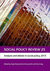 book Social Policy Review 25: Analysis and Debate in Social Policy, 2013