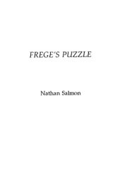 book Frege's Puzzle