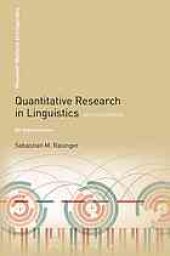 book Quantitative research in linguistics : an introduction