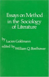 book Essays on Method in the Sociology of Literature