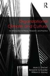 book Organizational Climate and Culture: An Introduction to Theory, Research, and Practice