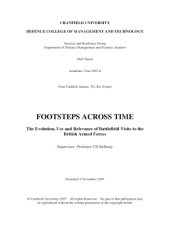 book Footsteps across time : the evolution, use and relevance of battlefield visits to the British Armed Forces.