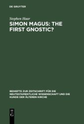 book Simon Magus: The First Gnostic?