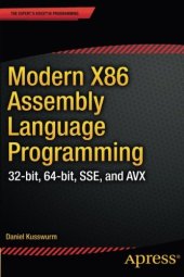 book Modern X86 Assembly Language Programming: 32-bit, 64-bit, SSE, and AVX