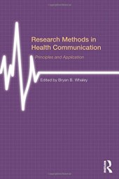 book Research Methods in Health Communication: Principles and Application