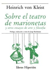 book "Sobre el teatro de marionetas" y otros ensayos de arte y filosofía