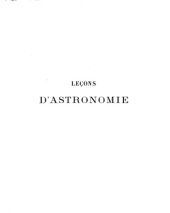 book Leçons d'astronomie