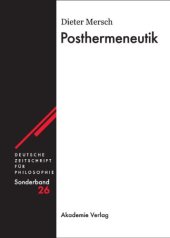 book Posthermeneutik