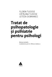 book Tratat de psihopatologie si psihiatrie pentru psihologi