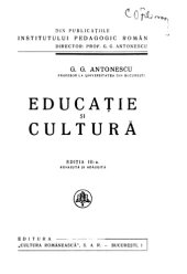 book Educatie si cultura