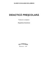 book Didactica prescolara