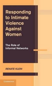 book Responding to Intimate Violence against Women: The Role of Informal Networks