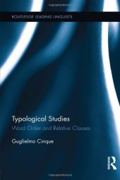 book Typological Studies: Word Order and Relative Clauses