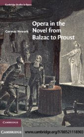 book Opera in the Novel from Balzac to Proust