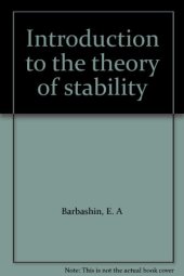 book Introduction to the theory of stability