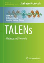 book TALENs: Methods and Protocols