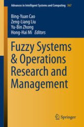 book Fuzzy Systems & Operations Research and Management