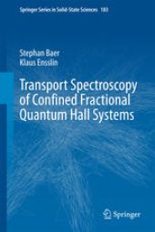 book Transport Spectroscopy of Confined Fractional Quantum Hall Systems