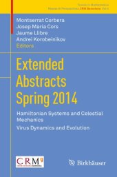 book Extended Abstracts Spring 2014: Hamiltonian Systems and Celestial Mechanics; Virus Dynamics and Evolution