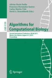 book Algorithms for Computational Biology: Second International Conference, AlCoB 2015, Mexico City, Mexico, August 4-5, 2015, Proceedings