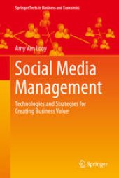 book Social Media Management: Technologies and Strategies for Creating Business Value