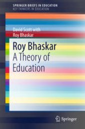 book Roy Bhaskar: A Theory of Education