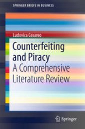 book Counterfeiting and Piracy : A Comprehensive Literature Review