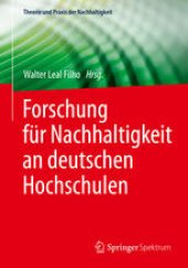 book Forschung für Nachhaltigkeit an deutschen Hochschulen