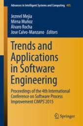 book Trends and Applications in Software Engineering: Proceedings of the 4th International Conference on Software Process Improvement CIMPS'2015