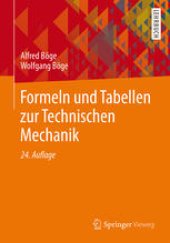 book Formeln und Tabellen zur Technischen Mechanik