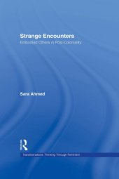 book Strange encounters: embodied others in post-coloniality