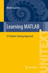 book Learning MATLAB: A Problem Solving Approach