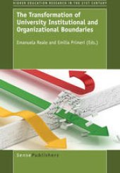 book The Transformation of University Institutional and Organizational Boundaries