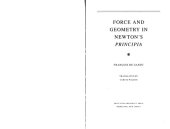 book Force and geometry in Newton’s Principia