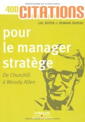 book 400 citations pour le manager stratège - De Churchill à Woody Allen