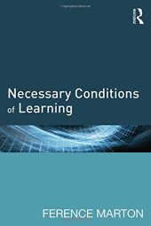 book Necessary Conditions of Learning