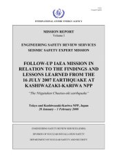 book FOLLOW-UP IAEA MISSION IN RELATION TO THE FINDINGS AND LESSONS LEARNED FROM THE 16 JULY 2007 EARTHQUAKE AT KASHIWAZAKI-KARIWA NPP